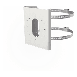 Montaje en Poste para Cámara IP / Acero Inoxidable / Compatible DS-2CD26 / Exterior / Blanco