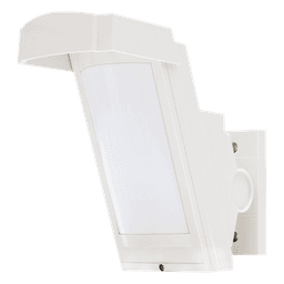 Detector PIR Exterior / Inalámbrico a Batería / 12 m (39.4 ft) y 85° / 94 Zonas / Antimascara / IP55