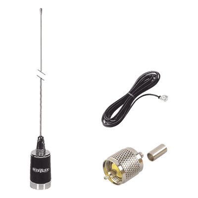 Kit Antena Móvil UHF / 430-450 MHz / 5.0 dB / 200 W / NMO 3/4 / Cable RG58U 5 m (16.4 ft)