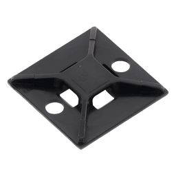 Base de Montaje para Cinchos / 4 Vías / Exterior / 25.4 mm (1 in) / Adhesivo Acrílico / ABS Resistente UV