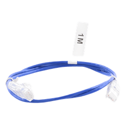 Cable de Parcheo Slim UTP Cat6 / 1 m (3.28 ft) / 28 AWG / Azul / Sin Blindaje / 1 Gbps