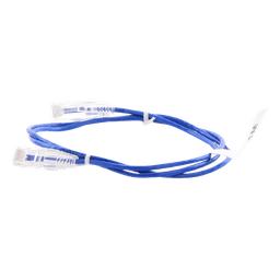 Cable de Parcheo Slim UTP Cat6 / 1 m (3.28 ft) / 28 AWG / Azul / Sin Blindaje / 1 Gbps