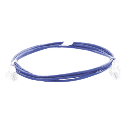 Cable de Parcheo Slim UTP / Cat6 / 2 m (6.56 ft) / 28 AWG / Azul / 1 Gbps+