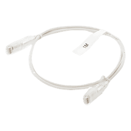 Cable de Parcheo Slim UTP Cat6 / 1 Metro (3.28 Pies) / 28 AWG / Blanco / 1 Gbps+