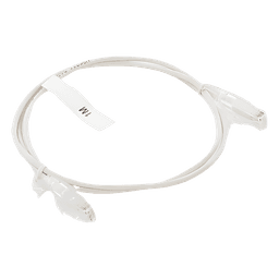 Cable de Parcheo Slim UTP Cat6 / 1 Metro (3.28 Pies) / 28 AWG / Blanco / 1 Gbps+