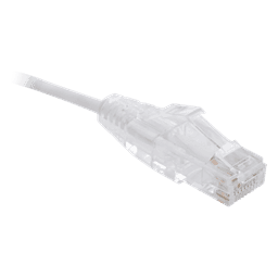 Cable de Parcheo Slim UTP Cat6 / 1.5 m (4.92 ft) / 28 AWG / Blanco / Diámetro Reducido