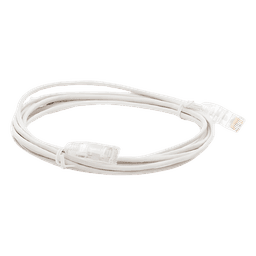 Cable de Parcheo Slim UTP Cat6 / 3 m (9.84 pies) / 28 AWG / Blanco / Sin Blindaje / 1 Gbps+