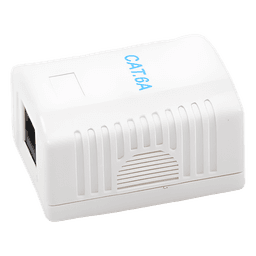 Caja de Pared / 1 Puerto / Cat6A / UTP Sin Blindaje / T568A/B / 125 VAC / 1.5 A / AWG 23-26