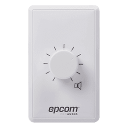 Control de Volumen / 100W / Línea 100V / Atenuación 33dB en 10 Pasos / Montaje Al Ras o Superficie