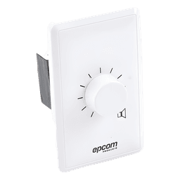 Control de Volumen / 100W / Línea 100V / Atenuación 33dB en 10 Pasos / Montaje Al Ras o Superficie