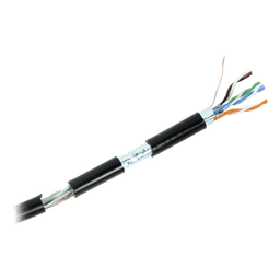 Bobina de cable / Cat5e / FTP blindado / 305 m (1000 ft) / Exterior UV / PoE larga distancia / UL CMX