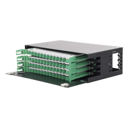 Distribuidor de Fibra Óptica / 19" (48.26 cm) / 3U / 48 Fibras / Bandejas Deslizables / 4 Entradas / Cable hasta 16 mm