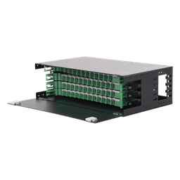 Distribuidor de Fibra Óptica / 19" (48.26 cm) / 3U / 48 Fibras / Bandejas Deslizables / 4 Entradas / Cable hasta 16 mm