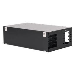 Distribuidor de Fibra Óptica / 19" (48.26 cm) / 3U / 48 Fibras / Bandejas Deslizables / 4 Entradas / Cable hasta 16 mm