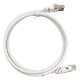 Patch Cord / Cat6A Blindado / 10G / 1.0 m (3.28 ft) / 500 MHz / AWG 27 / Blanco