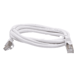 Cable de Parcheo / Cat6A / S/FTP / 10Gbps / 2m (6.56 ft) / Blindado / AWG 27 / RJ45 / Blanco