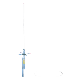 Antena Base / UHF 456-464 MHz / 6 dB Ganancia / Fibra de Vidrio / 2.2 m / 7.2 ft / Resistencia 200 km/h