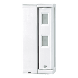 Sensor de Cortina Exterior / Alcance Ajustable 2 m (6.6 ft) o 5 m (16.4 ft) / Inalámbrico con Pilas / Inmunidad Mascotas 25 kg / IP Exterior 100% / SMDA Antifalsas