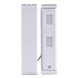 Sensor de Cortina Exterior / Alcance Ajustable 2 m (6.6 ft) o 5 m (16.4 ft) / Inalámbrico con Pilas / Inmunidad Mascotas 25 kg / IP Exterior 100% / SMDA Antifalsas