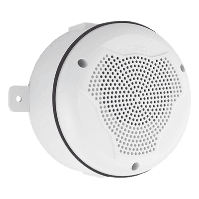 Bocina para exterior de montaje en techo / -40°C a 66°C / NEMA 4X e IP56 / Candelas ajustables / 131 ft rango de temperatura