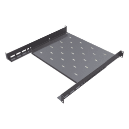 Charola para Rack / 1U / Profundidad Ajustable 347 a 489 mm (1.14 a 1.60 ft) / Carga 20 kg / 4 Postes / Acero Calibre 16-18
