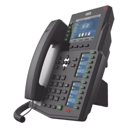 Teléfono IP Empresarial / 20 Líneas SIP / Triple Pantalla Color / Puertos Gigabit / PoE / Bluetooth / Opus