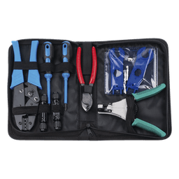 Kit de Herramientas para Instalación Solar / 13 Piezas / Conectores MC4 / Pelacable 2.5-6 mm² / Estuche Organizador