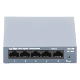 Switch de Escritorio / 5 Puertos Gigabit / 10/100/1000 Mbps / Carcasa Metálica / Auto-MDI/MDIX / Green Ethernet