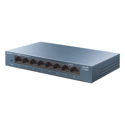 Switch de Escritorio / 8 Puertos Gigabit 10/100/1000 Mbps / Carcasa Metálica / Green Ethernet / Plug-and-Play
