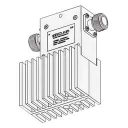 Aislador de Etapa Sencilla / 380-415 MHz / 35 MHz BW / 125W Entrada / 60W Reflejada / N Hembras / 38x64x88 mm