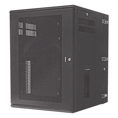Gabinete de Montaje en Pared / 19in / 18 UR / 30in Profundidad / Puerta Ventilada / 300 lb Capacidad