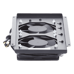 Kit de Ventiladores para Gabinete / 2 Unidades / 122 CFM Total / 120 Vca / Cable 2 m (6.6 ft) / Montaje Completo