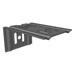 Ménsula para Malla / Charola 100 mm / Montaje en Pared / Acabado Electrozinc / Cargas Ligeras