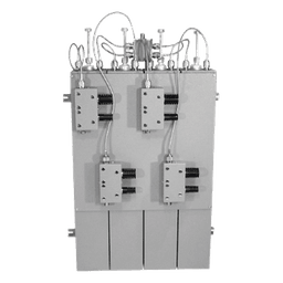 Combinador VHF / 148-174 MHz / 4 Canales / 125 W / 200 KHz Separación / Aisladores Dobles / 2.71 x 2.71 x 32.6 pulgadas