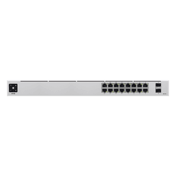 Switch PoE Administrable / 16 Puertos Gigabit / 8 Puertos PoE 802.3af/at / 2 SFP 1G / 42W / 1U Rack / 1.43 x 7.87 x 17.42 pulgadas