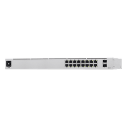 Switch PoE Administrable / 16 Puertos Gigabit / 8 Puertos PoE 802.3af/at / 2 SFP 1G / 42W / 1U Rack / 1.43 x 7.87 x 17.42 pulgadas