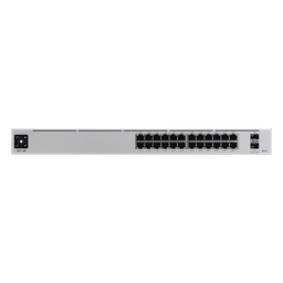 Switch PoE administrado / 24 puertos Gigabit / 2 SFP+ 10G / 400W / Capa 3 / Sin ventiladores / 1U rack