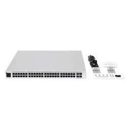 Switch PoE administrable / 48 puertos Gigabit PoE+ / PoE++ 802.3bt / 4 SFP+ 10G / 600W / 1.72' de alto