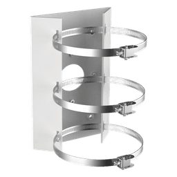 Soporte de Montaje en Poste / Ajustable / Interior y Exterior / Carga 10 kg (22.05 lb) / 240 mm (9.45 in)