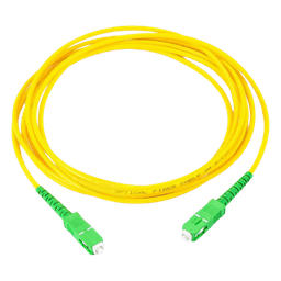 Jumper de Fibra Óptica / SC/APC a SC/APC / Monomodo OS1/OS2 / Simplex / 2 m (6.56 pies) / Forro PVC / 2 mm