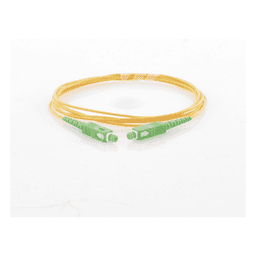 Jumper de Fibra Óptica / SC/APC a SC/APC / Monomodo OS1/OS2 / Simplex / 2 m (6.56 pies) / Forro PVC / 2 mm