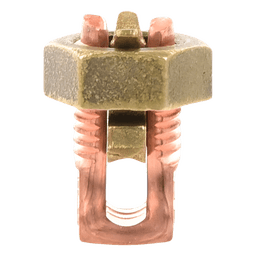 Conector Mecánico de Puesta a Tierra / Cobre / Calibre 8 a 6 AWG / 3 Cables / Cuerpo Extralargo