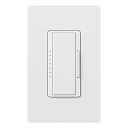 Atenuador de Pared Maestro RF PRO / 250 W LED / 500 W Incandescente / Fase Seleccionable / Neutro Opcional / RadioRA 2 y 3 / RF 431-437 MHz