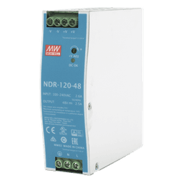 Fuente de poder industrial / 120 W / 48 Vcc / 2.5 A / Entrada universal 90~264 VCA / Riel DIN