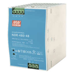 Fuente de Poder Industrial / 480W / 48 Vcc / 10A / Riel DIN / 100-240 Vca / 3.35 x 4.93 x 5.04 in