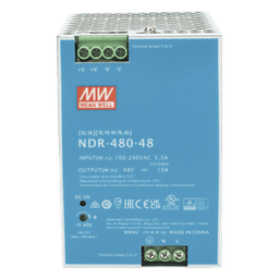 Fuente de Poder Industrial / 480W / 48 Vcc / 10A / Riel DIN / 100-240 Vca / 3.35 x 4.93 x 5.04 in