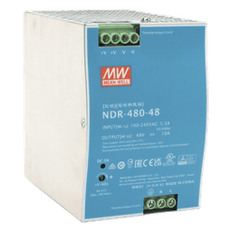 Fuente de Poder Industrial / 480W / 48 Vcc / 10A / Riel DIN / 100-240 Vca / 3.35 x 4.93 x 5.04 in