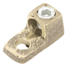 Conector Bornes a Cable / Bronce 100% / Borne 3/8 in / Cable 4-2/0 AWG / Sin Soldadura Exotérmica / 0.66x1.31x0.66 ft