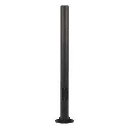 Poste Seccionado para Videovigilancia / 6 m (19.7 ft) / 3 Secciones / Base 140 mm / Espesor 3 mm / Brazo PTZ 500 mm / IP con Sellos / Color Negro