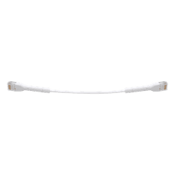 Cable Patch Ethernet Cat6 / 22 cm (0.72 ft) / Conector RJ45 Flexible / Diámetro 5.5 mm / 10 Gbps / Blanco